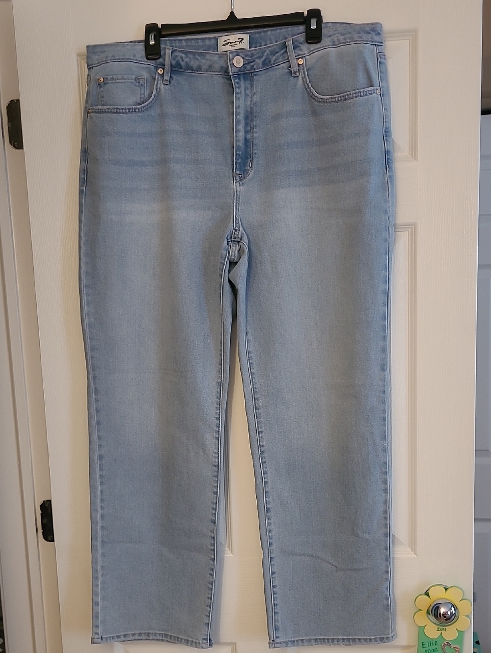 Seven 7 Jeans Light Blue Straight Leg Women's Jeans